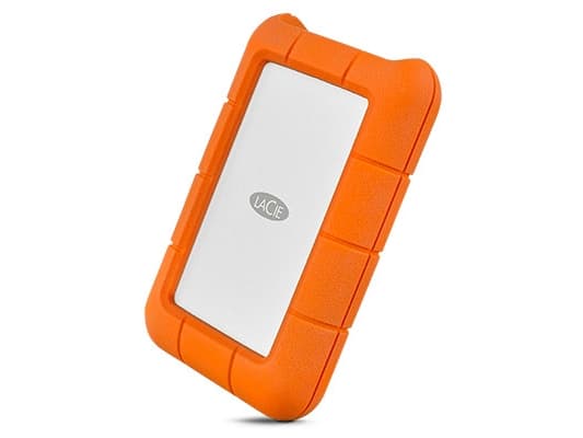 LaCie Rugged USB-C - Hårddisk - 2 TB - extern (bärbar) - USB 3.1 Gen 1 (USB-C stikforbindelse) - orange