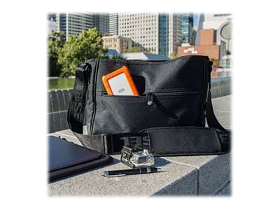 LaCie Rugged USB-C - Hårddisk - 1 TB - extern (bärbar) - USB 3.1 Gen 1 (USB-C stikforbindelse) - orange