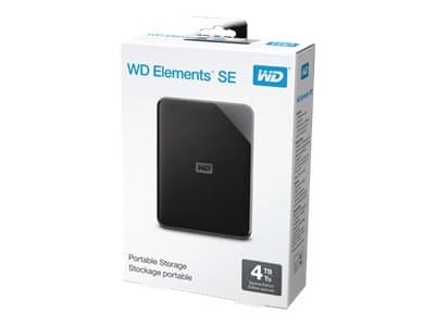 WD Elements SE WDBJRT0040BBK - Harddisk - 4 TB - ekstern (bærbar) - USB 3.0