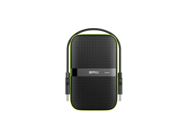 Silicon Power Armor A60 externa hårddiskar 5000 GB Svart, Grön