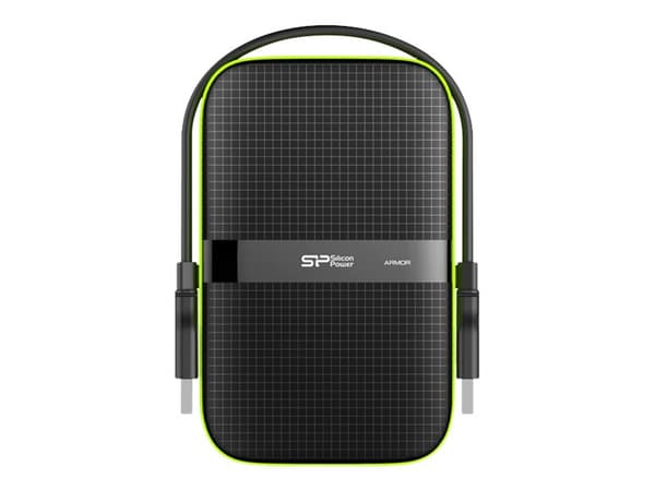 Silicon Power Armor A60 externa hårddiskar 5000 GB Svart, Grön