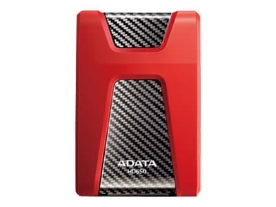 ADATA DashDrive Durable HD650 - Hårddisk - 1 TB - extern (bärbar) - 2,5" - USB 3.0 - röd