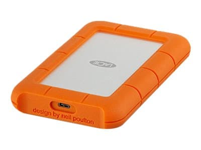 LaCie Rugged USB-C - Harddisk - 4 TB - ekstern (bærbar) - USB 3.1 Gen 1 (USB-C kontakt) - oransje