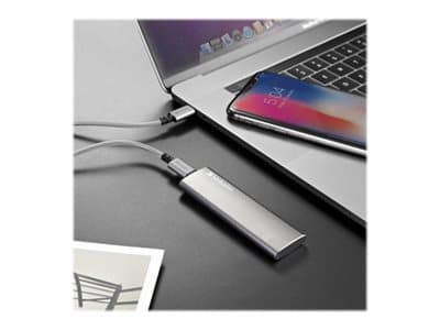 Verbatim Vx500 - SSD - 240 GB - ekstern (bærbar) - USB 3.1 Gen 2 (USB-C kontakt) - romgrå