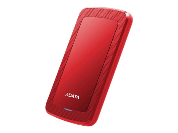ADATA HV300 - Harddisk - 2 TB - ekstern (bærbar) - USB 3.1 - 256-bit AES - rød