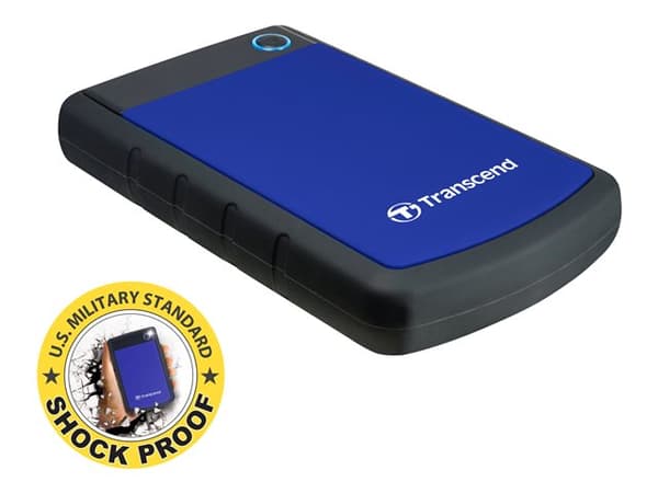 Transcend StoreJet 25H3B - Harddisk - 2 TB - ekstern (bærbar) - 2.5" - USB 3.0