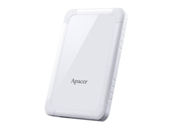 Apacer AC532 - Harddisk - 1 TB - ekstern (bærbar) - 2.5" - USB 3.1 Gen 1 - hvit