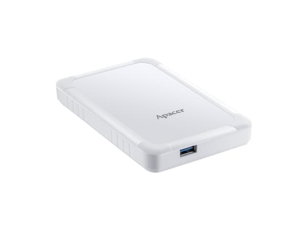 Apacer AC532 - Harddisk - 1 TB - ekstern (bærbar) - 2.5" - USB 3.1 Gen 1 - hvit