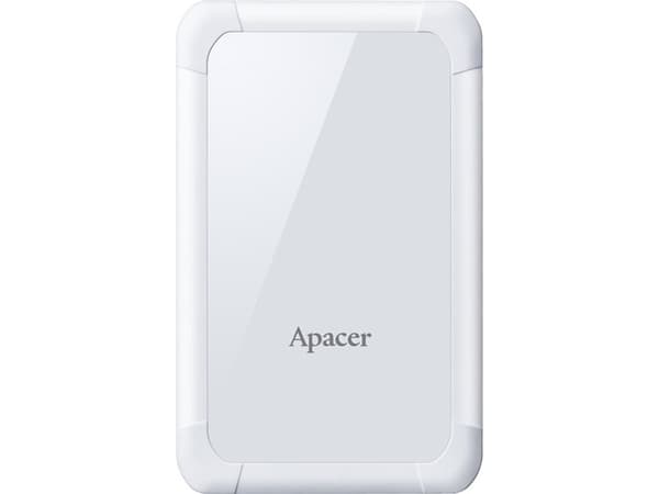 Apacer AC532 - Harddisk - 1 TB - ekstern (bærbar) - 2.5" - USB 3.1 Gen 1 - hvit