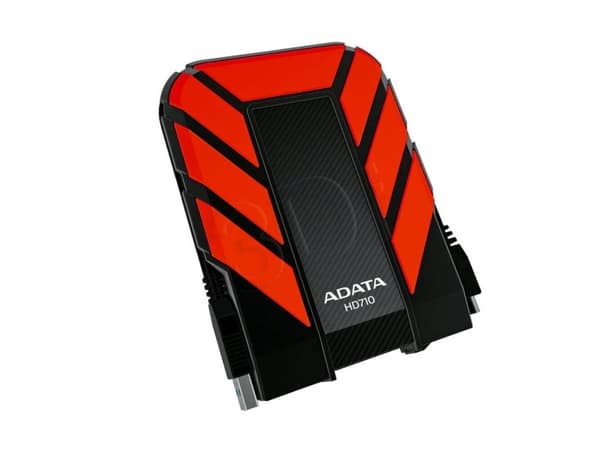 ADATA HD710P - Harddisk - 1 TB - ekstern (bærbar) - 2.5" - USB 3.1 - rød