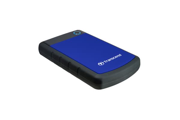 Transcend StoreJet 25H3 - Harddisk - 4 TB - ekstern (bærbar) - 2.5" - USB 3.1 Gen 1 - 256-bit AES - marineblå