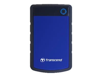 Transcend StoreJet 25H3 - Harddisk - 4 TB - ekstern (bærbar) - 2.5" - USB 3.1 Gen 1 - 256-bit AES - marineblå