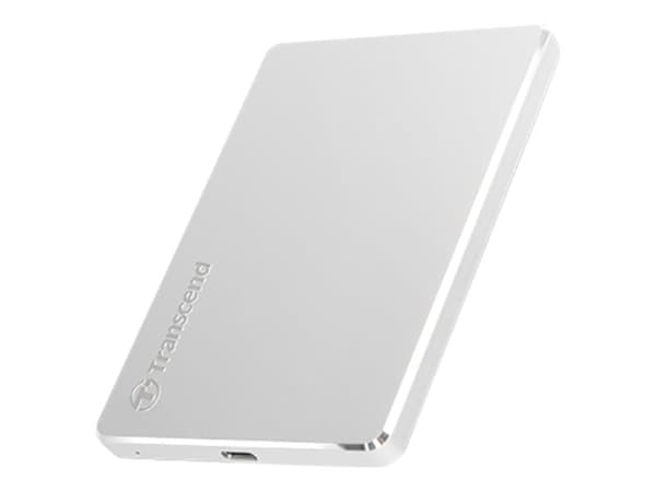 Transcend StoreJet 25C3S - Hårddisk - 2 TB - extern (bärbar) - 2,5" - USB 3.1 Gen 1 (USB-C stikforbindelse) - silver