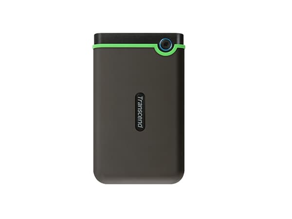 Transcend StoreJet 25M3 - Harddisk - 1 TB - ekstern (bærbar) - 2.5" - USB 3.1 Gen 1 - 256-bit AES - jerngrå
