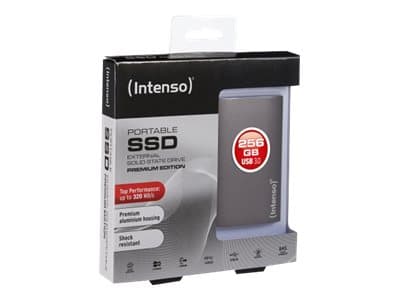 Intenso - Premium Edition - SSD - 256 GB - ekstern (bærbar) - 1.8" - USB 3.0 - antracit (sort)