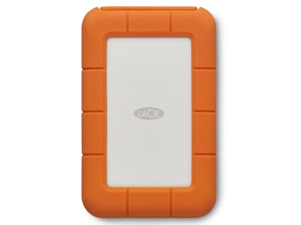 LaCie Rugged Secure STFR2000403 - Hårddisk - krypterad - 2 TB - extern (bärbar) - USB 3.1 Gen 1 (USB-C stikforbindelse) - 256-bit AES - med 2 års Res
