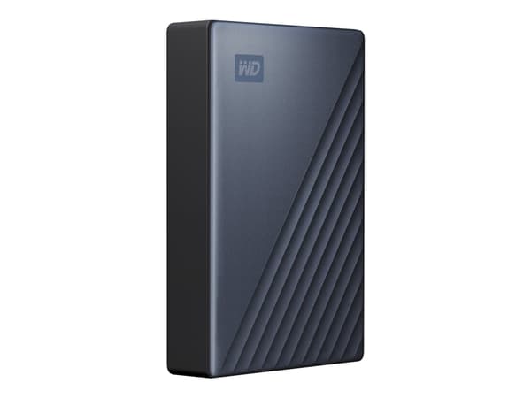 WD My Passport Ultra WDBFTM0040BBL - Kiintolevy - krypteret - 4 TB - ekstern (bærbar) - USB 3.0 (USB-C stikforbindelse) - 256-bittinen AES - blå