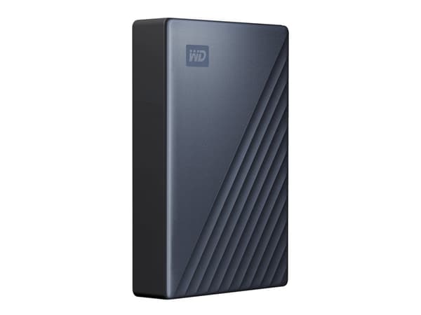 WD My Passport Ultra WDBFTM0040BBL - Kiintolevy - krypteret - 4 TB - ekstern (bærbar) - USB 3.0 (USB-C stikforbindelse) - 256-bittinen AES - blå