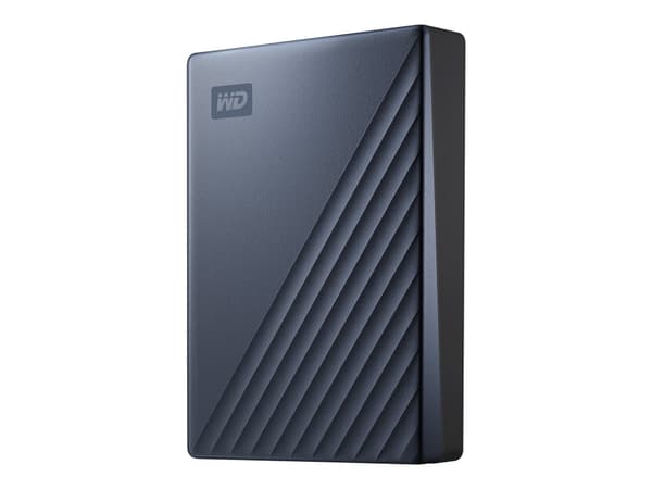 WD My Passport Ultra WDBFTM0040BBL - Kiintolevy - krypteret - 4 TB - ekstern (bærbar) - USB 3.0 (USB-C stikforbindelse) - 256-bittinen AES - blå