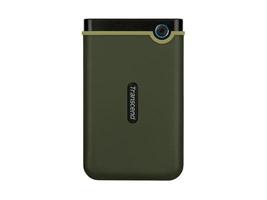 Transcend StoreJet 25M3 Slim - Harddisk - 1 TB - ekstern (bærbar) - 2.5" - USB 3.0 - militærgrønn