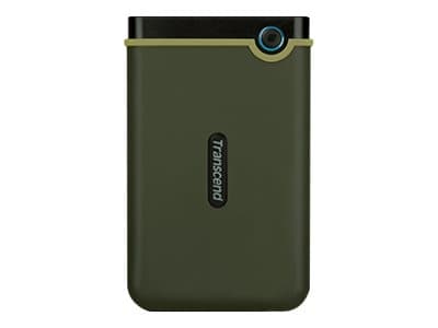 Transcend StoreJet 25M3 Slim - Harddisk - 1 TB - ekstern (bærbar) - 2.5" - USB 3.0 - militærgrønn