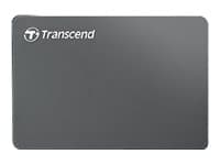 Transcend StoreJet 25C3 - Harddisk - 1 TB - ekstern (bærbar) - 2.5" - USB 3.0 - jerngrå