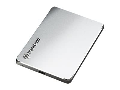 Transcend StoreJet 25C3S - Harddisk - 1 TB - ekstern (bærbar) - 2.5" - USB 3.1 Gen 1 (USB-C kontakt) - sølv