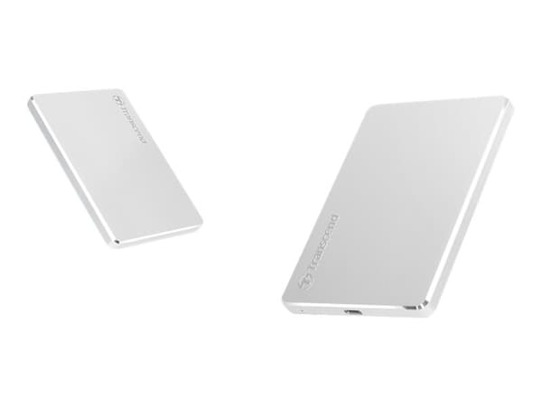 Transcend StoreJet 25C3S - Harddisk - 1 TB - ekstern (bærbar) - 2.5" - USB 3.1 Gen 1 (USB-C kontakt) - sølv