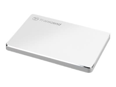 Transcend StoreJet 25C3S - Harddisk - 1 TB - ekstern (bærbar) - 2.5" - USB 3.1 Gen 1 (USB-C kontakt) - sølv
