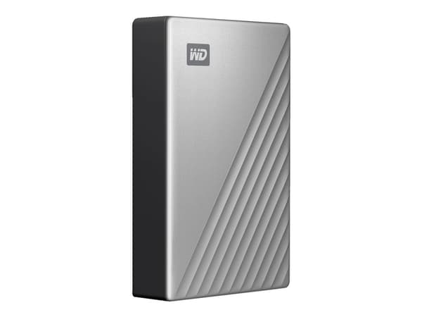 WD My Passport Ultra WDBFTM0040BSL - External Hard drive 4 TB - USB 3.0 (USB-C connector) - 256-bit AES Encryptin- Silver - *Windows only drive*