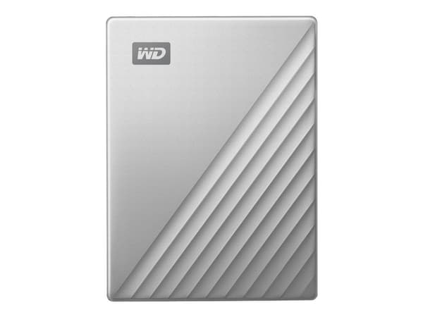 WD My Passport Ultra WDBFTM0040BSL - External Hard drive 4 TB - USB 3.0 (USB-C connector) - 256-bit AES Encryptin- Silver - *Windows only drive*