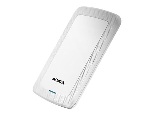 ADATA HV300 - Harddisk - 2 TB - ekstern (bærbar) - USB 3.1 - 256-bit AES - hvit