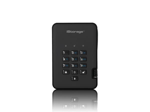 iStorage diskAshur 2, 128 GB, USB Typ-A, 3.2 Gen 2 (3.1 Gen 2), 294 MB/s, 5 GT/s, Sortera