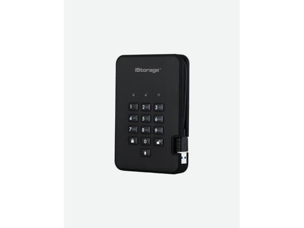 iStorage diskAshur 2, 128 GB, USB Typ-A, 3.2 Gen 2 (3.1 Gen 2), 294 MB/s, 5 GT/s, Sortera