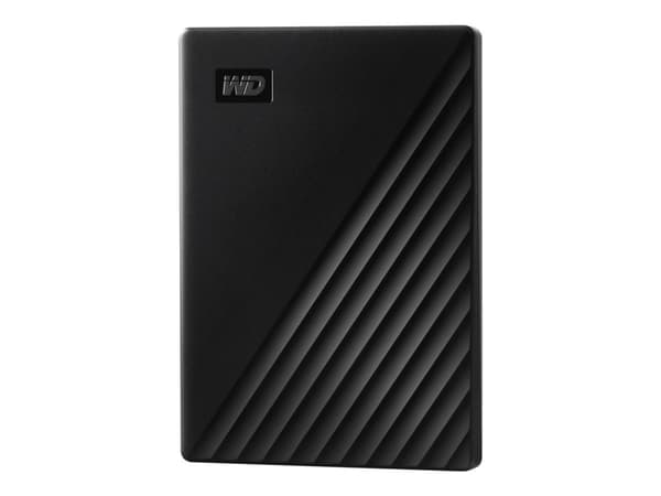 WD My Passport WDBYVG0010BBK - Hårddisk - krypterad - 1 TB - extern (bärbar) - USB 3.2 Gen 1 - 256-bitars AES - sort