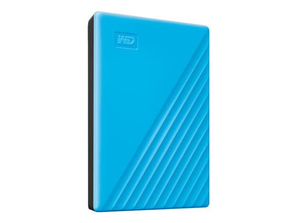 WD My Passport WDBYVG0020BBL - Harddisk - kryptert - 2 TB - ekstern (bærbar) - USB 3.2 Gen 1 - 256-bit AES - blå