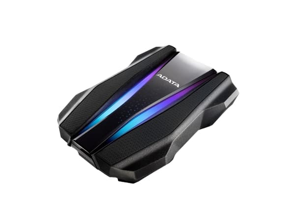 ADATA HD770G - Harddisk - kryptert - 2 TB - ekstern (bærbar) - USB 3.2 Gen 1 - 256-bit AES - svart