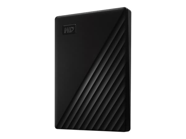 WD My Passport WDBYVG0020BBK - Harddisk - kryptert - 2 TB - ekstern (bærbar) - USB 3.2 Gen 1 - 256-bit AES - svart