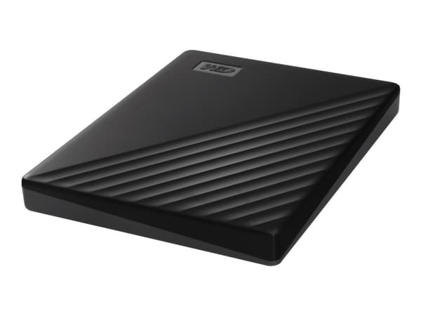 WD My Passport WDBYVG0020BBK - Harddisk - kryptert - 2 TB - ekstern (bærbar) - USB 3.2 Gen 1 - 256-bit AES - svart