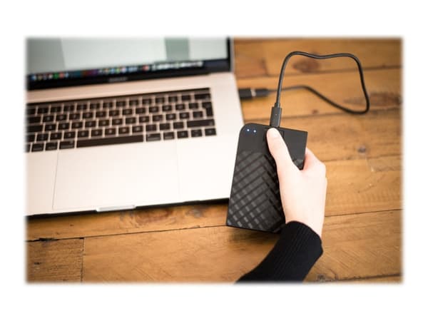 Verbatim Fingerprint Secure - Hårddisk - krypterad - 1 TB - extern (bärbar) - USB 3.1 Gen 1 (USB-C stikforbindelse) - 256-bit AES
