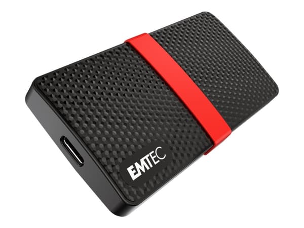EMTEC SSD Power Plus X200 - SSD - 128 GB - extern (portabel) - USB 3.2 Gen 1 (USB-C kontakt)