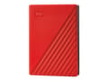 Miniatyrbilde 4 av 5: WD My Passport WDBPKJ0040BRD - Harddisk - kryptert - 4 TB - ekstern (bærbar) - USB 3.2 Gen 1 - 256-bit AES - rød