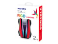 Miniatyrbilde 2 av 5: ADATA HD770G - Harddisk - kryptert - 2 TB - ekstern (bærbar) - USB 3.2 Gen 1 - 256-bit AES - rød
