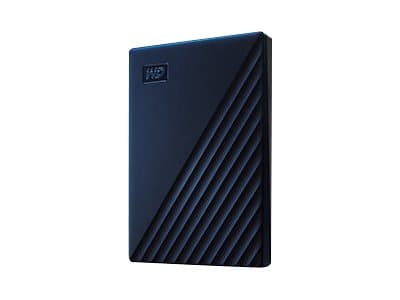 WD My Passport for Mac WDBA2F0040BBL - Harddisk - kryptert - 4 TB - ekstern (bærbar) - USB 3.2 Gen 1 - 256-bit AES - midnattsblå