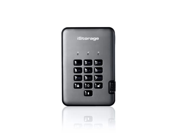 iStorage diskAshur PRO² - SSD - krypterat - 512 GB - extern (portabel) - USB 3.1 - FIPS 197, 256-bit SHA, 256-bit AES-XTS - TAA-kompatibel