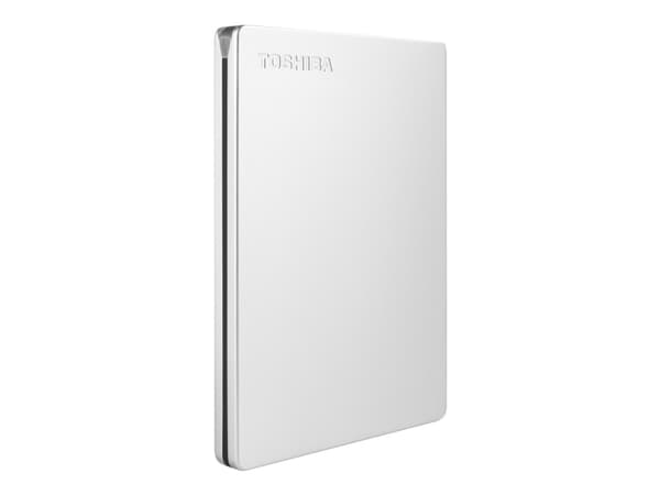 Toshiba Canvio Slim - Hårddisk - 1 TB - extern (bärbar) - 2,5" - USB 3.2 Gen 1 - silver