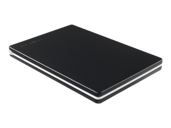Toshiba Canvio Slim - Hårddisk - 1 TB - extern (bärbar) - 2,5" - USB 3.2 Gen 1 - sortering