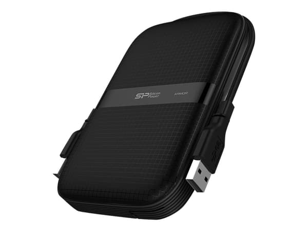 SILICON POWER Armor A60 - Harddisk - 2 TB - ekstern (bærbar) - 2.5" - USB 3.2 Gen 1 - svart