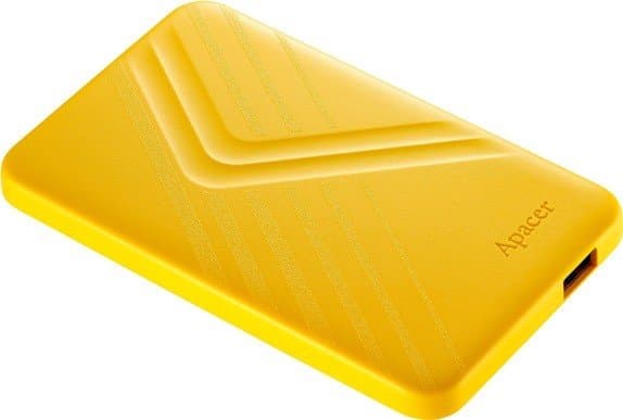 Apacer AC236 - Harddisk - 1 TB - ekstern (bærbar) - 2.5" - USB 3.2 Gen 1 - gul