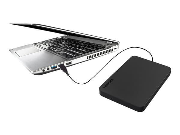 Toshiba Canvio Basics ekstern harddisk 1000 GB Sort
